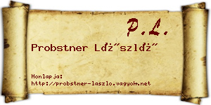 Probstner László névjegykártya