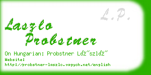 laszlo probstner business card